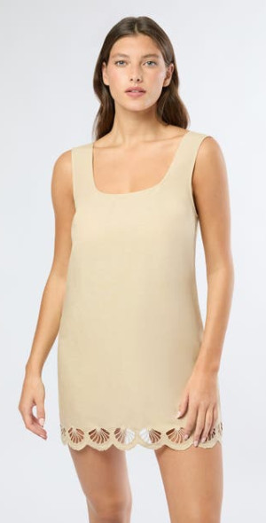 onia air linen mini dress Onia Air Bubble Linen-Blend Mini Dress, 4 / Black