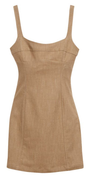 Paloma Wool - Calisay Twill Sheath Minidress in Beige