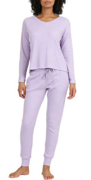 Papinelle Super Soft Waffle Pajamas in Wisteria at Nordstrom