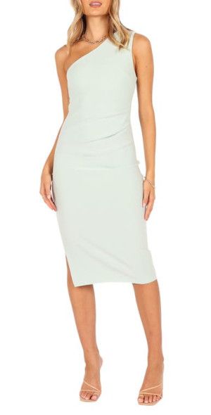 nadene one-shoulder midi dress Petal & Pup Nadene Dress