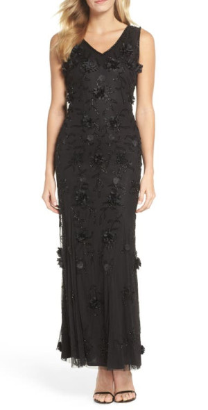 green emerald velvet dress Vintage New With Tags Pissarro Nights charcoal sequin formal dress wit   IndigoStyle Vintage