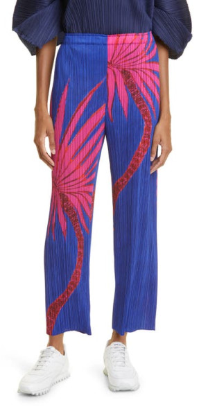 Pleats Please Issey Miyake - Ice Desert Pleated Pants in Blue