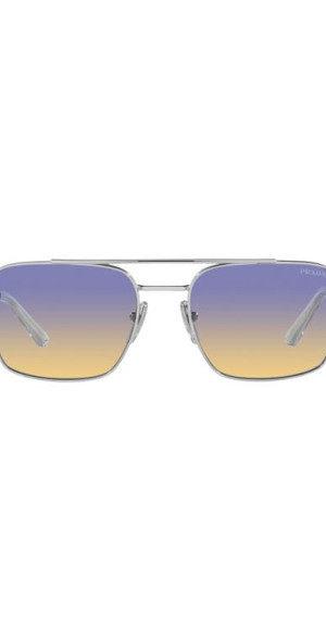 Prada 56mm Gradient Pillow Sunglasses in Silver at Nordstrom