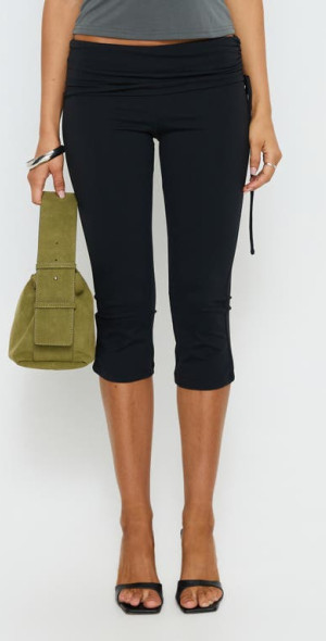 Princess Polly Bailor Channel Waistband Capri Pants