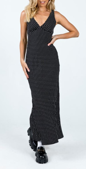 Princess Polly Nellie Polka Dot Maxi Dress