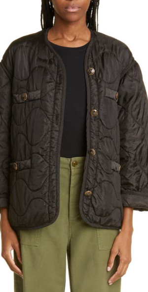 R13 - Gothic Quilted Liner Jacket in Black at Nordstrom