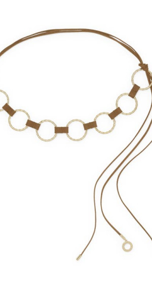 Ramy Brook Chiara Leather Chain Belt