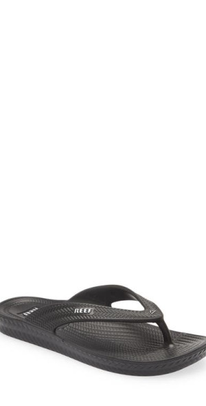 Reef Water Court Flip Flop in Black at Nordstrom
