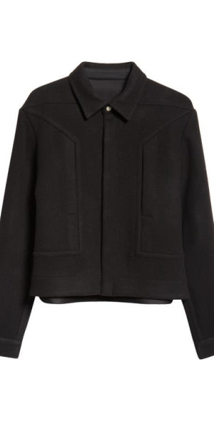 ジャケット・アウター Rick Owens 24FW Alice strobe wool JKT Rick Owens Alice Strobe Jacket In Black | ModeSens