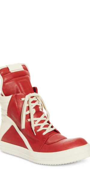 靴 Rick owens geobasket red milk Geobasket in Carnelian/Milk – SVRN