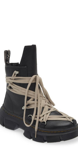 Rick Owens - x Dr. Martens 1460 Mega Lace Boot in Black at Nordstrom