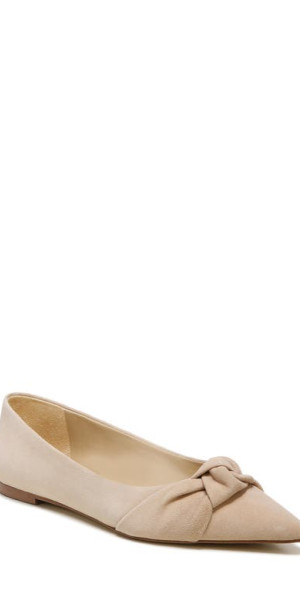 Sam Edelman Wheaton Pointed Toe Flat in Cappuccino at Nordstrom