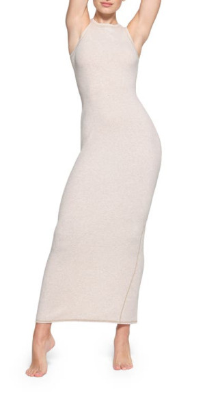skims stretch cotton rib dress SKIMS