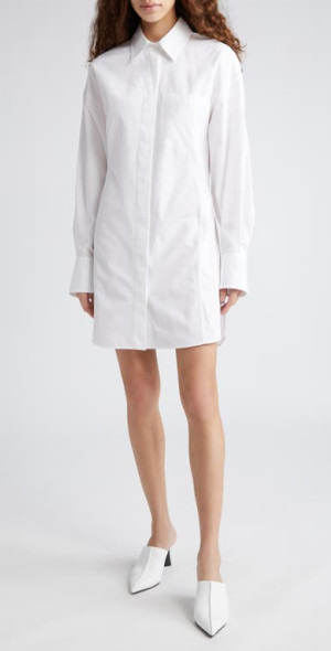 stella mccartney cotton dress Stella Mccartney Cotton-poplin Shirt Dress