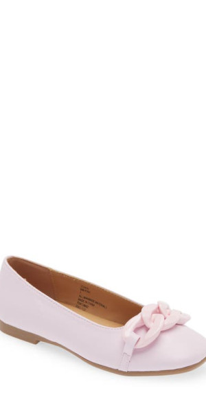 Steve Madden Kids' JChain Ballerina Flat in Pink at Nordstrom