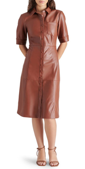 steve madden brown leather dress Steve Madden Men's Covet Oxford - Brown main image 1