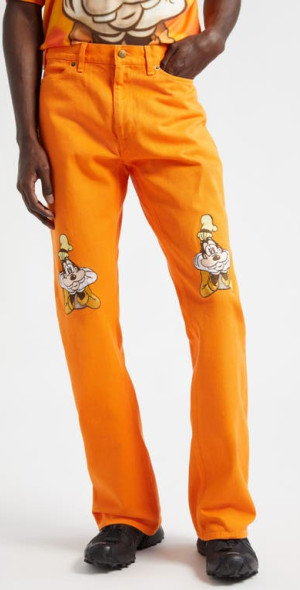 STOCKHOLM SURFBOARD CLUB - x Disney Goofy Embroidered Straight Leg Jeans at Nordstrom