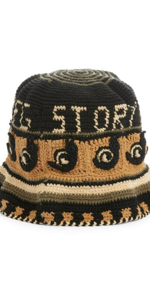 Story mfg. - Brew Crochet Organic Cotton Bucket Hat in Olive Snail