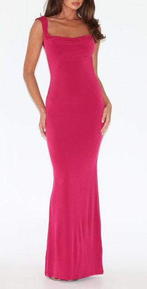 tiger mist satin dress Tiger Mist | Ginny Maxi Dress in Xs Off White