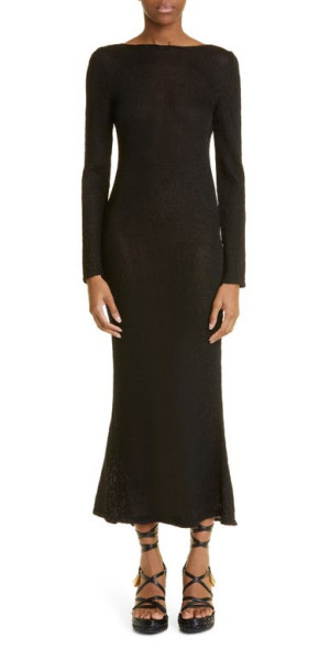 crochet knit top maxi dress Lilith Knit Crochet Maxi Dress – Retrofete main image 1