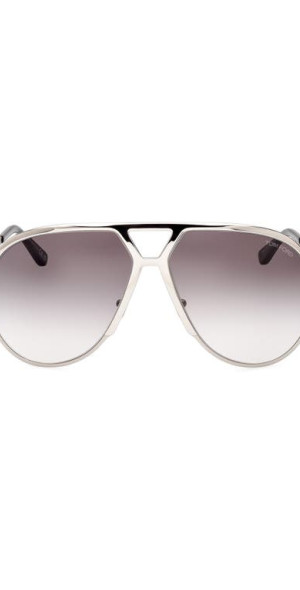 TOM FORD - Xavier 64mm Gradient Oversize Pilot Sunglasses in