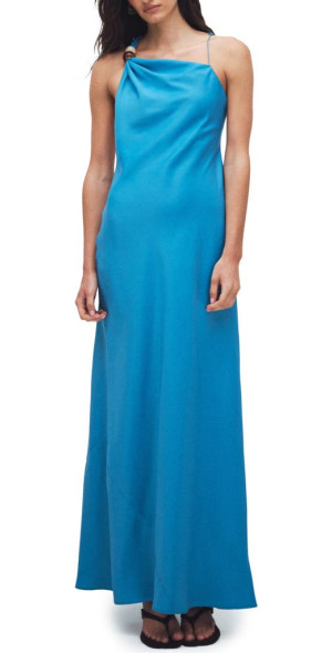 top shop formal dresses Topshop halter maxi dress in black satin