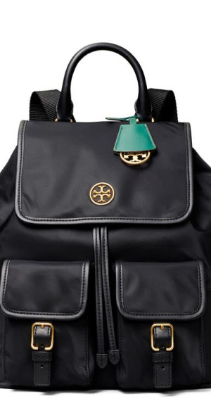 Tory Burch - Piper Flap Nylon Backpack in Black at Nordstrom display picture 3