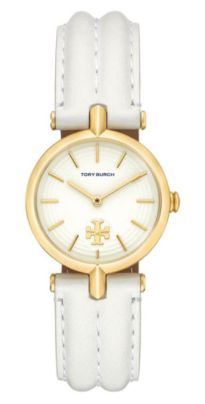 Tory Burch - The Kira Leather Strap Watch, 30mm in Ivory  display picture 3