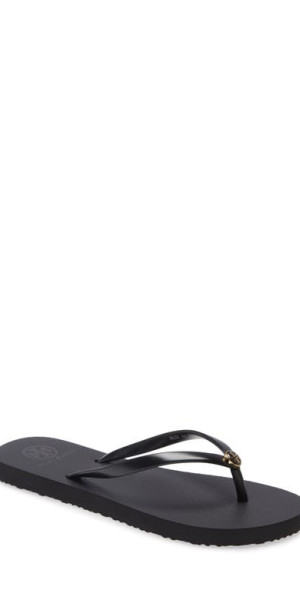 Tory Burch Thin Flip Flop in Black Black at Nordstrom