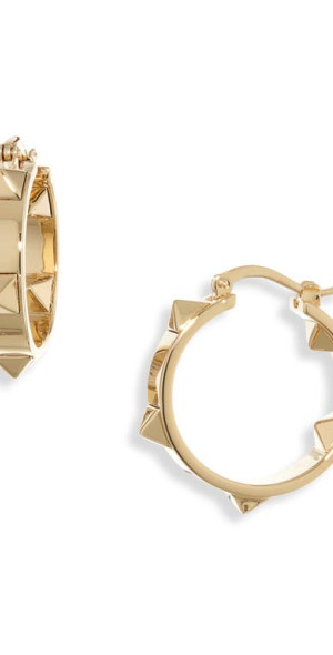 Valentino Garavani - Rockstud Wispy Hoop Earrings in Cs4 Oro 18 at