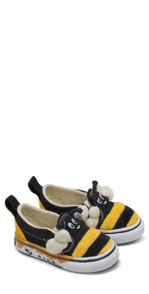 Vans Bee Slip-On Sneaker in Bee Black/Yellow