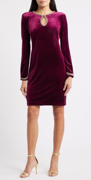 vince camuto velvet dress Women's Bodycon Midi 90% polyester Vince Camuto - Cowl Neck