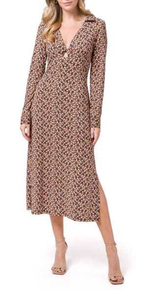 white christmas dresses Black Cutout Maxi Dress