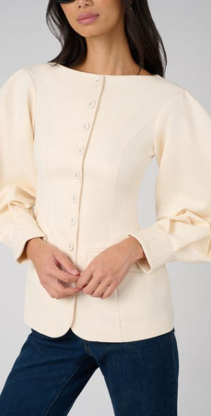 WeWoreWhat - Cocoon Sleeve Peplum Blazer