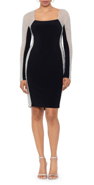 xscape beaded bodycon dress Xscape X Women's Beaded Bodycon Dress (6, Ivory Antique)