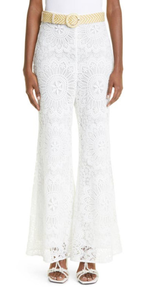 BLACK AND WHITE CHINTZ FLARE KALI PANT