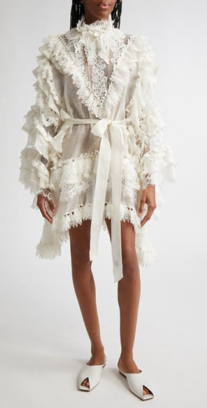 RUNWAY商品★ZIMMERMANN★Crush Heart Trim Mini Dress★Ivory Crush Heart Trim Mini Dress Ivory Online | Zimmermann