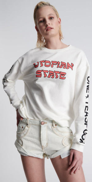 One Teaspoon Xanthe Le Loop Bandits Low Waist Denim Shorts - Main Image