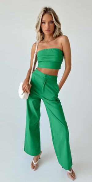 green emerald velvet dress Oscar Midi Dress Green main image 0
