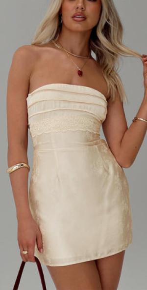champagne pop mini dress princess polly Marilyn Mini Dress Champagne