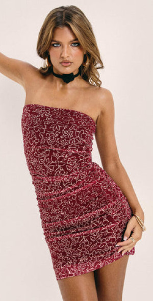 open lace back dress Square neckline Hot Sun Slip Dress | Datista main image 1
