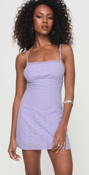 Princess Polly - Ebullient Lace Mini Dress Lilac