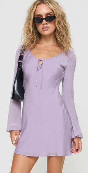 strapless open back dress Harlequin Mini Dress Purple main image 0