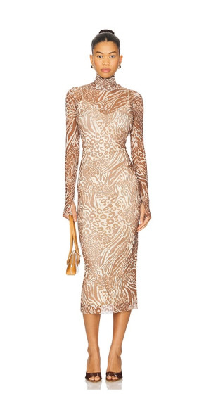 a line formal maxi dress A-Line Maxi Tulle Formal Dress COCOMELODY CS0661, Dark Champagne