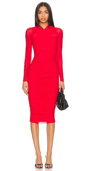 bardot aliyah ruched bodycon dress Bardot Aliyah printed midi dress in snake skin