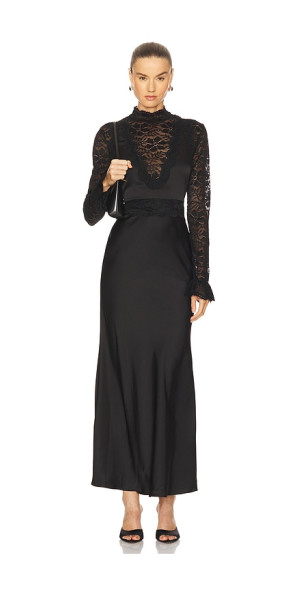 knee length dresses for ladies Elliatt Clio Long Sleeve Mini in Black – TrenLend