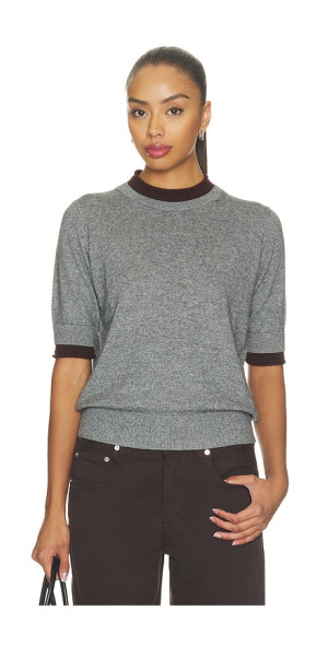 Elodie the Label - Sloane Contrast Crew Neck Sweater