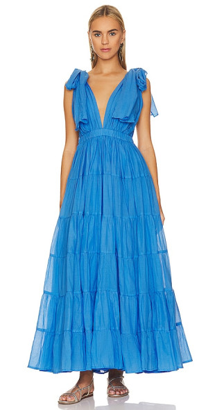hutch colorblock maxi dress Hutch Bardot L/S Maxi Dress