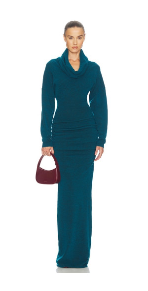 brown halter neck dress Entangled Backless Maxi Chocolate My Actual Bust is:54