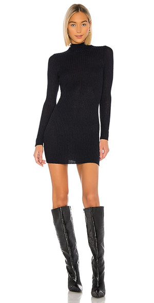 kallan knit dress white Adena Pointelle Knit Mini Dress - Ivory main image 0